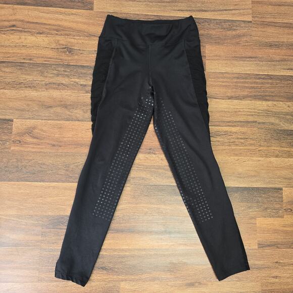 Tuff Rider S Riding Pants Legging Womens Ventilated Schooling Black Equestrian - Picture 1 of 10